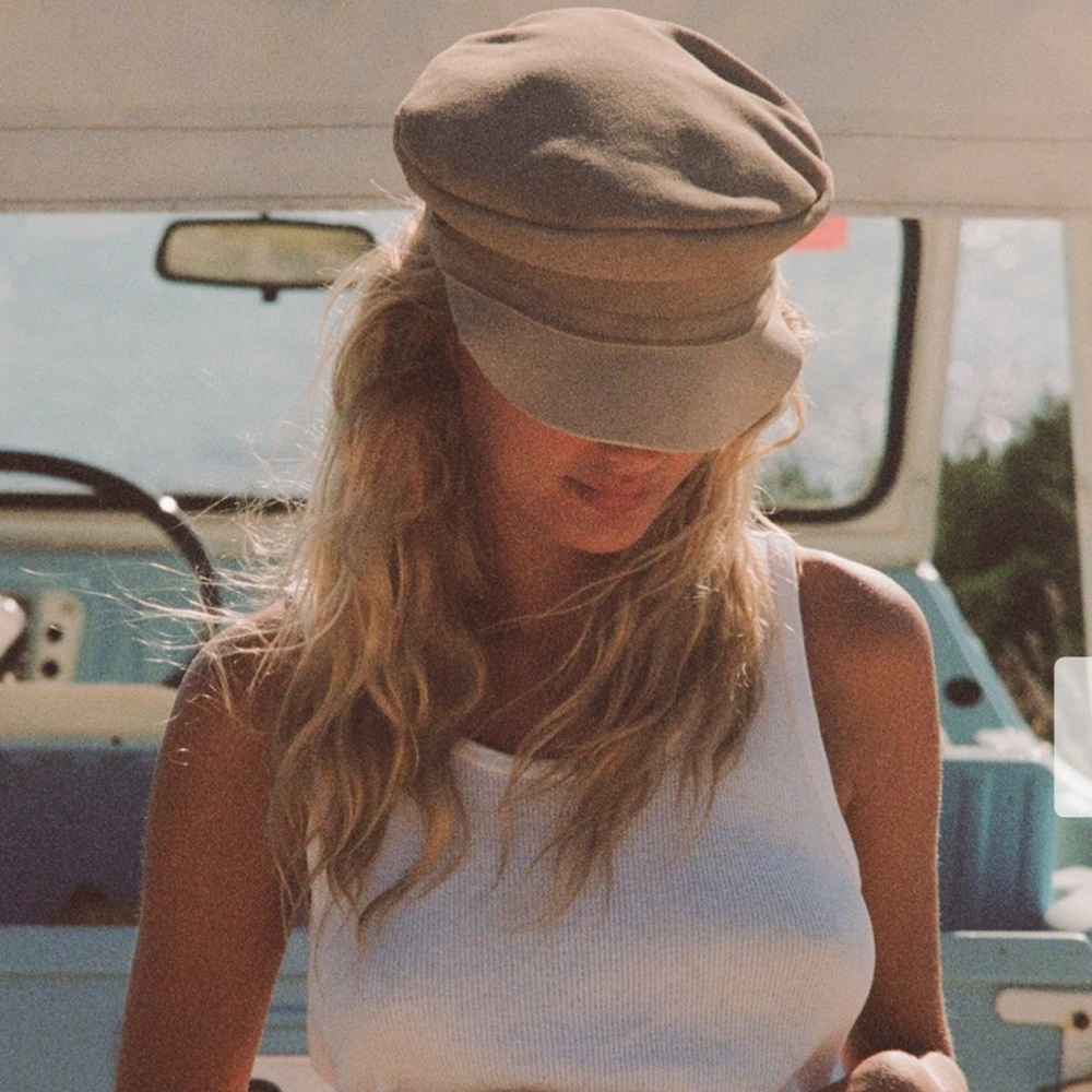 Lack Of Color Taupe Newsboy Cap